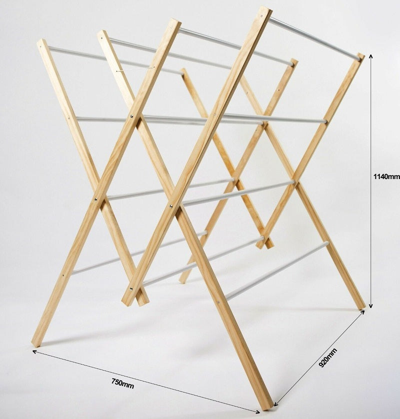 12 Rail Wooden Airer Clothes