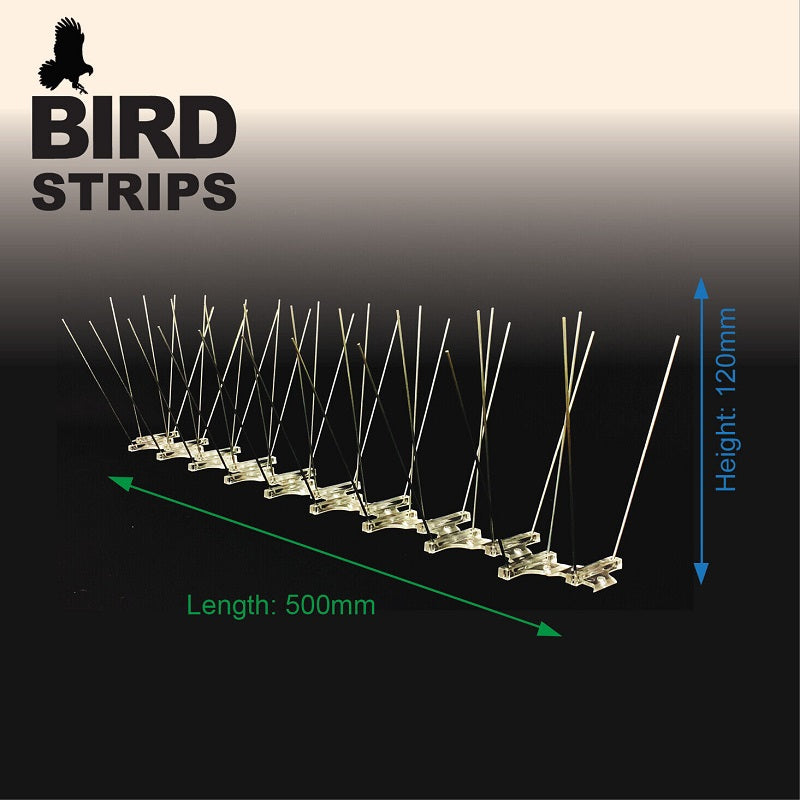 Stainless Steel Bird Spikes with Narrow Base - 25 Metres-image-3