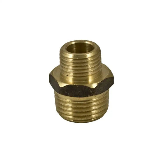 Brasshards Hex Nipple Brass 15 x 10mm-image-1