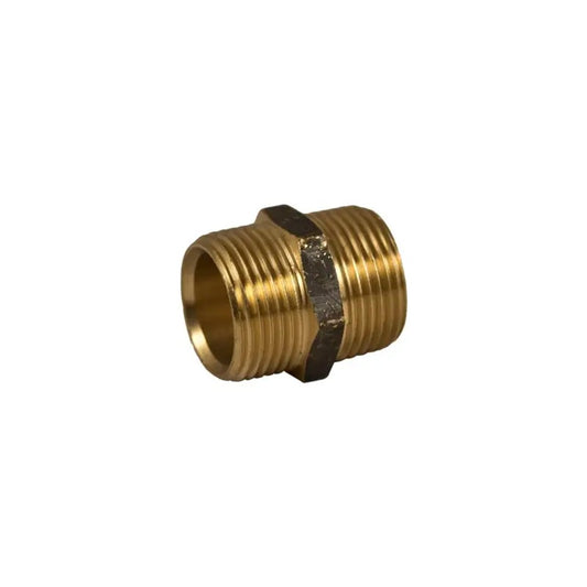 Brasshards Nipple Hex Brass 20mm-image-1