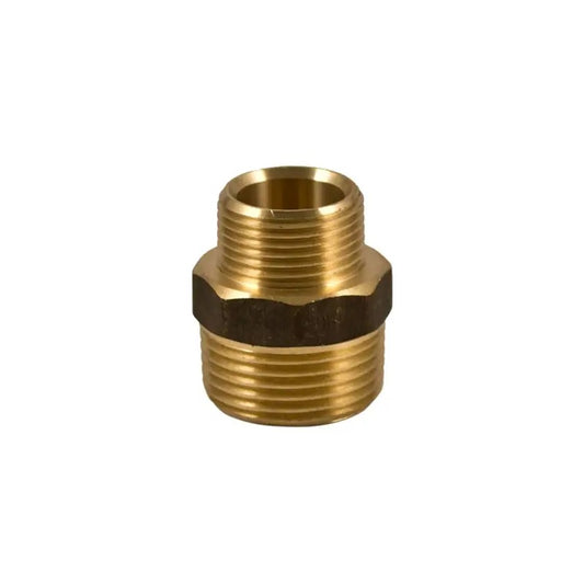 Brasshards Nipple Hex Reducing Brass 20 x 15mm-image-1
