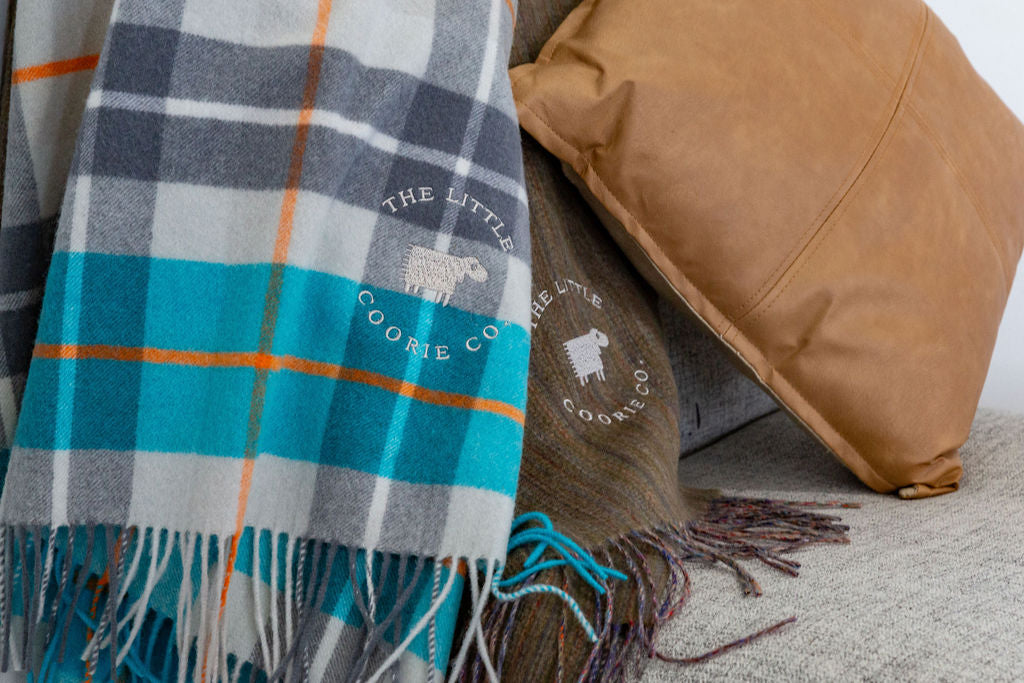 Wool Blanket in Coorie Tartan
