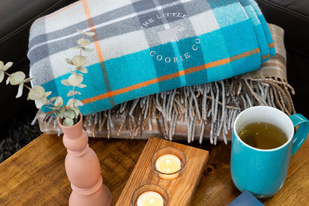 Wool Blanket in Coorie Tartan