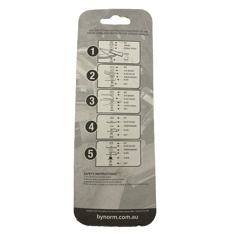 Bynorm Victa Blade And Bolt Set-image-2