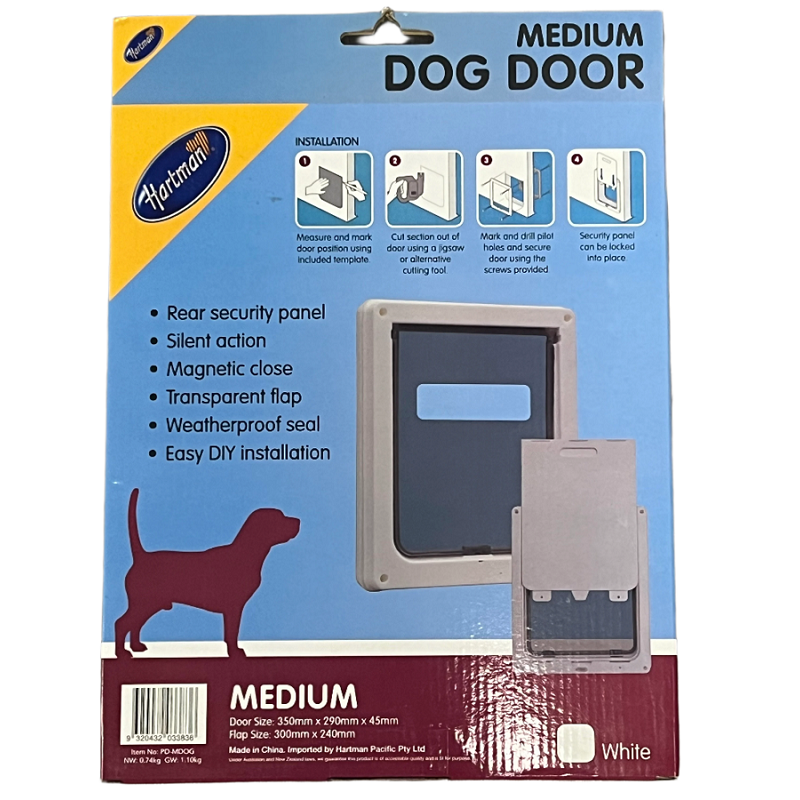 Hartman Medium Dog Door - White-image-2