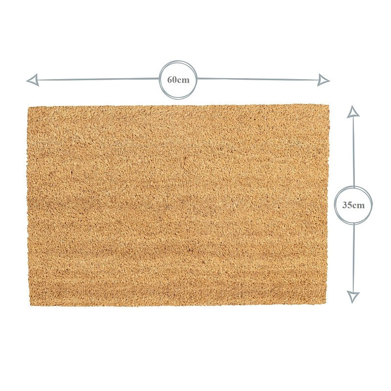 Matpro Vivaldi Coir Entrance Mat Plain - 60cm x 35cm-image-5