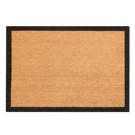 Matpro Vivaldi Coir Entrance Mat Black Border - 70cm x 45cm-image-1