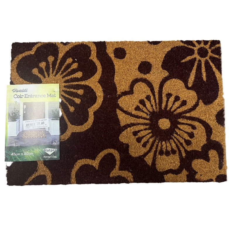 Matpro Vivaldi Coir Printed Flower Petals Door Mat-image-1
