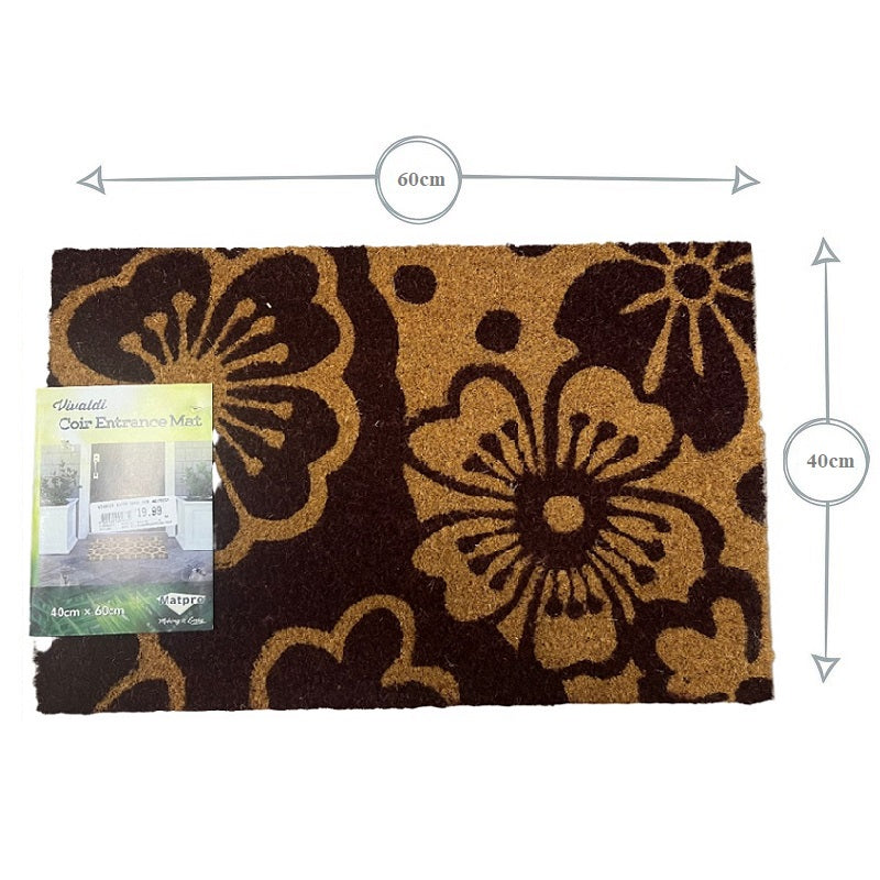 Matpro Vivaldi Coir Printed Flower Petals Door Mat-image-2