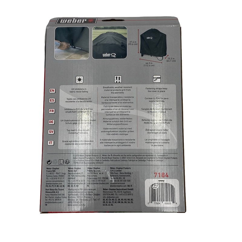 Weber Cover Q and Family Q Premium Barbecue Cover 7184-image-2