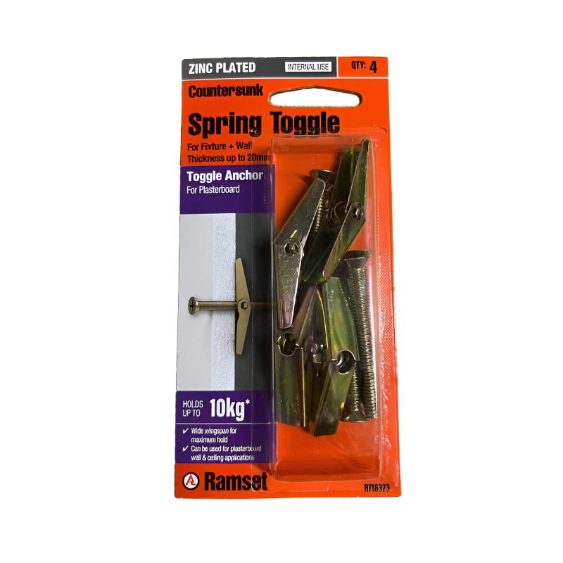 Ramset Countersunk Head Spring Toggle-image-1