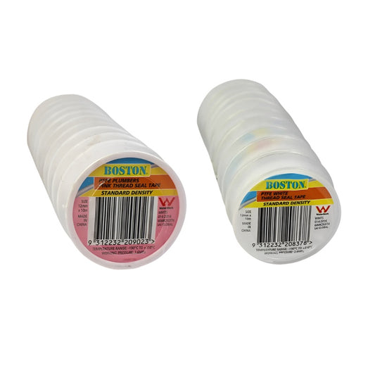 FIX-A-TAP Standard Density Thread Seal Tape 12mm x 10m