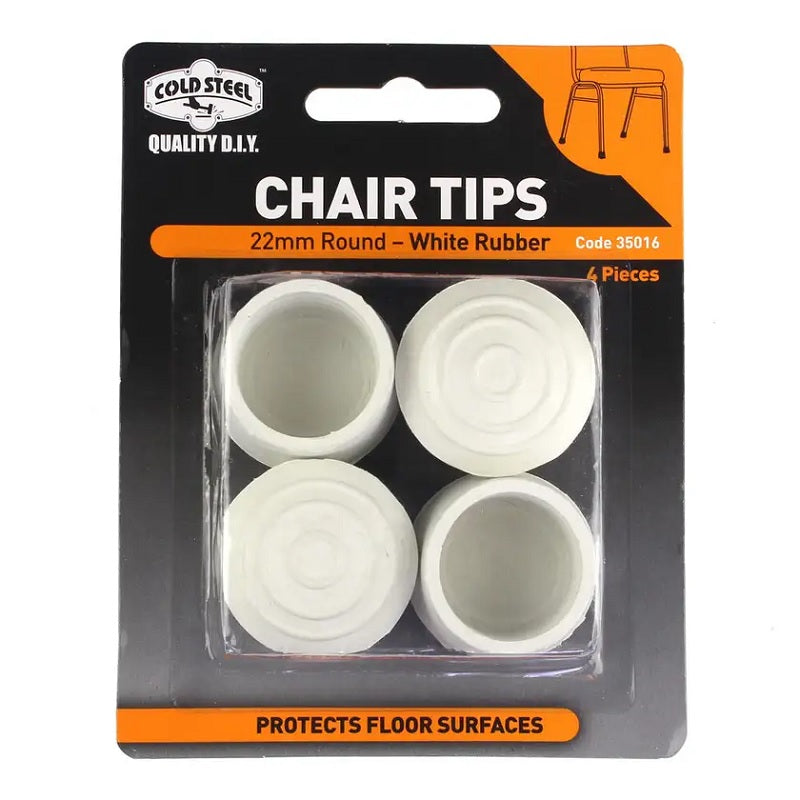 Cold Steel Chair Tips Round Rubber