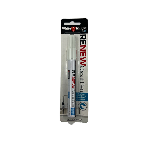 White Knight Renew Grout Pen - White 5ml