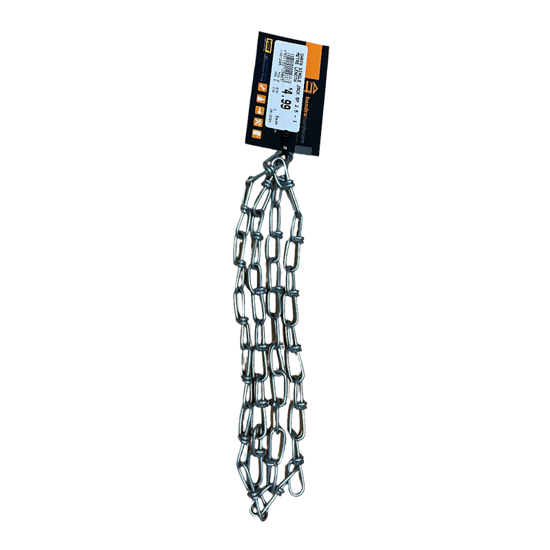 Zenith Zinc Plated Double Loop Chain 2.5mm