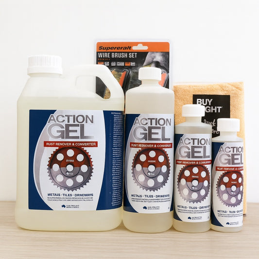 Rust Removal & Cleaning Kit | Action Gel | Brushes | Cloths