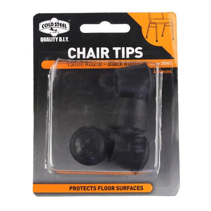 Cold Steel Chair Tips Round Rubber