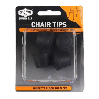 Cold Steel Chair Tips Round Rubber