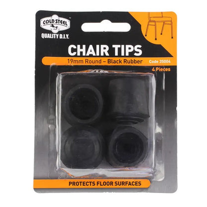 Cold Steel Chair Tips Round Rubber