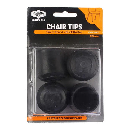 Cold Steel Chair Tips Round Rubber