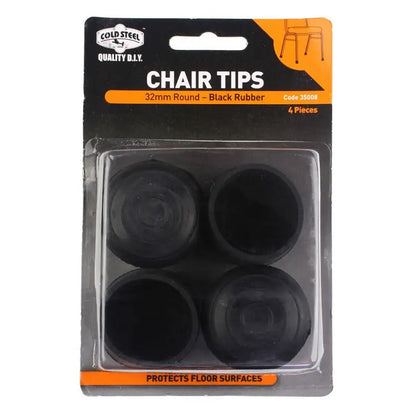 Cold Steel Chair Tips Round Rubber