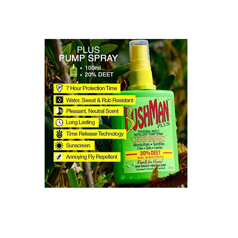 Bushman Plus Pump Spray 20% Deet 100ml-image-2