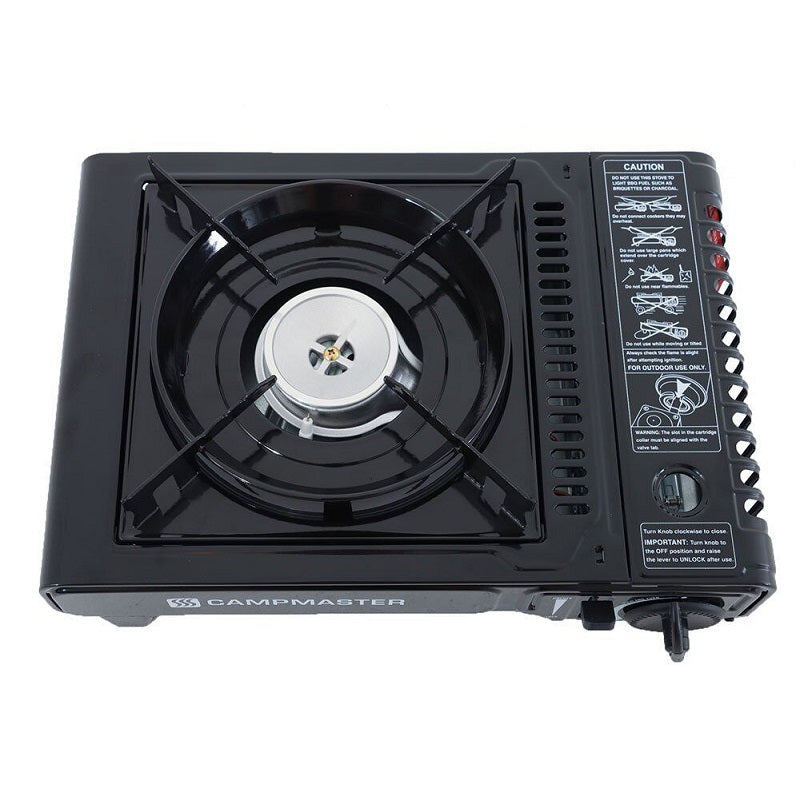 Campmaster Single Burner Butane Stove - Charcoal-image-2