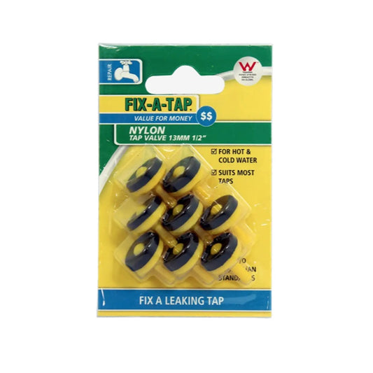Fix-A-Tap Nylon Tap Valve 13mm Pack of 8-image-1