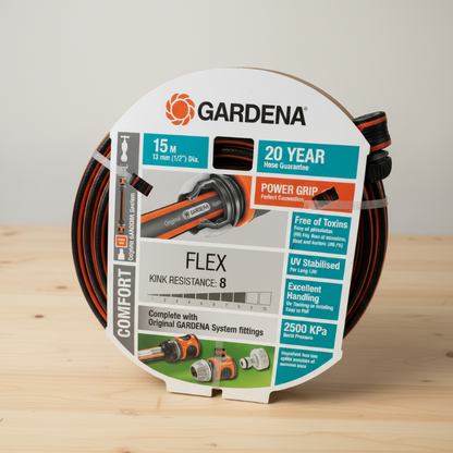 Garden Hose Starter Kit | 15m with Spray Nozzle & Wall Hanger-image-3