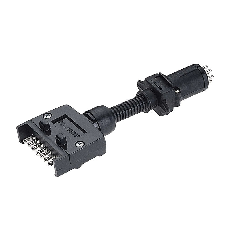 Narva 7 Pin Flat Socket on Car to 6 Pin Small Round Plug on Trailer-image-2