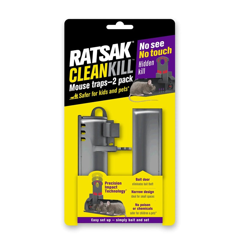 Ratsak Clean Kill Mouse Trap - 2 Pack-image-1