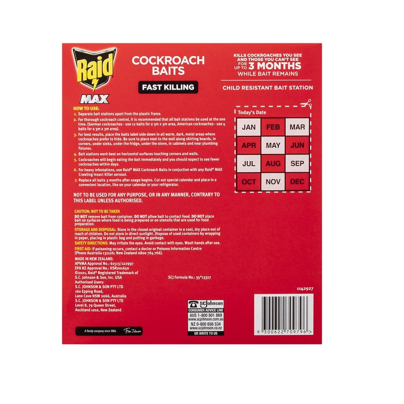 Raid Max Cockroach Baits-image-3