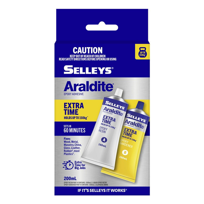 Selleys Araldite Extra Time Epoxy Adhesive 200ml-image-1