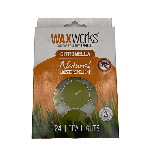 Waxworks Citronella Tea Lights 24 Pack-image-1