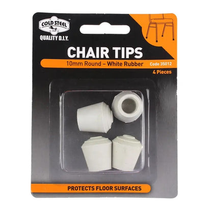 Cold Steel Chair Tips Round Rubber