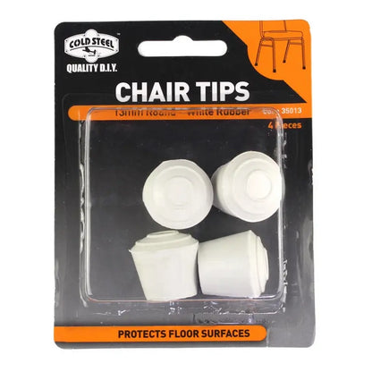 Cold Steel Chair Tips Round Rubber