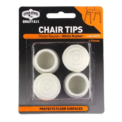 Cold Steel Chair Tips Round Rubber