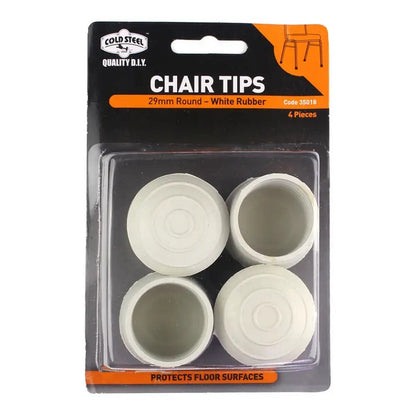 Cold Steel Chair Tips Round Rubber