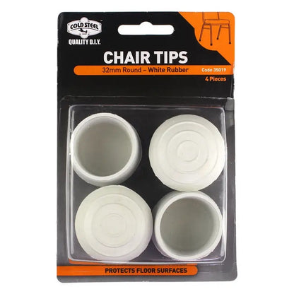 Cold Steel Chair Tips Round Rubber