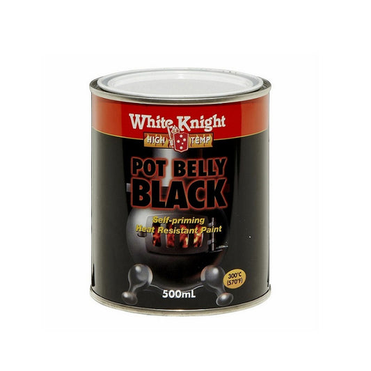 White Knight Pot Belly Black 500ml-image-1
