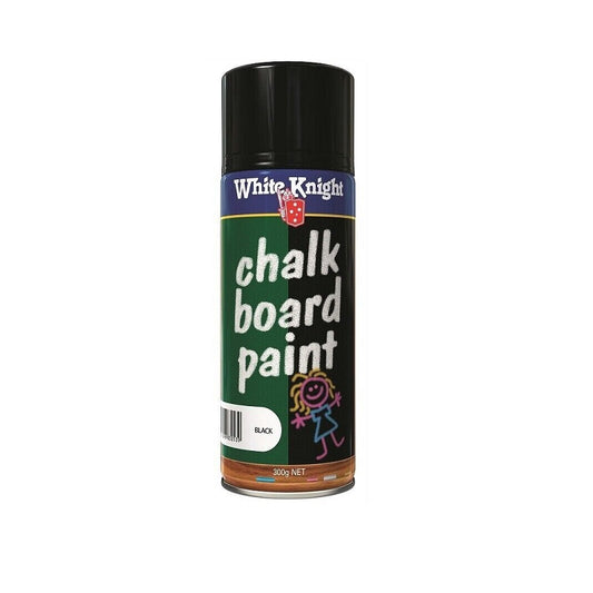 White Knight Chalkboard Spray Paint 300g - Black-image-1