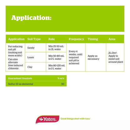 Yates Soil Acidifier Liquid Sulfur 500mL-image-3