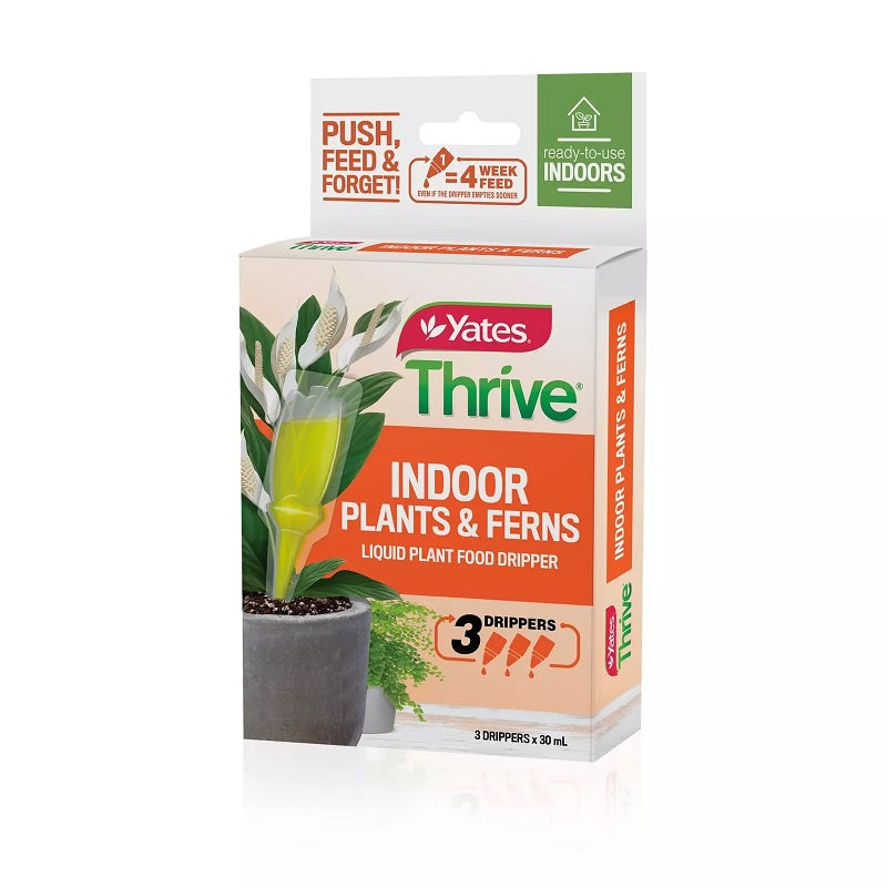 Yates Thrive Indoor Plants & Ferns Liquid Plant Food - 3 Drippers X 30mL-image-1