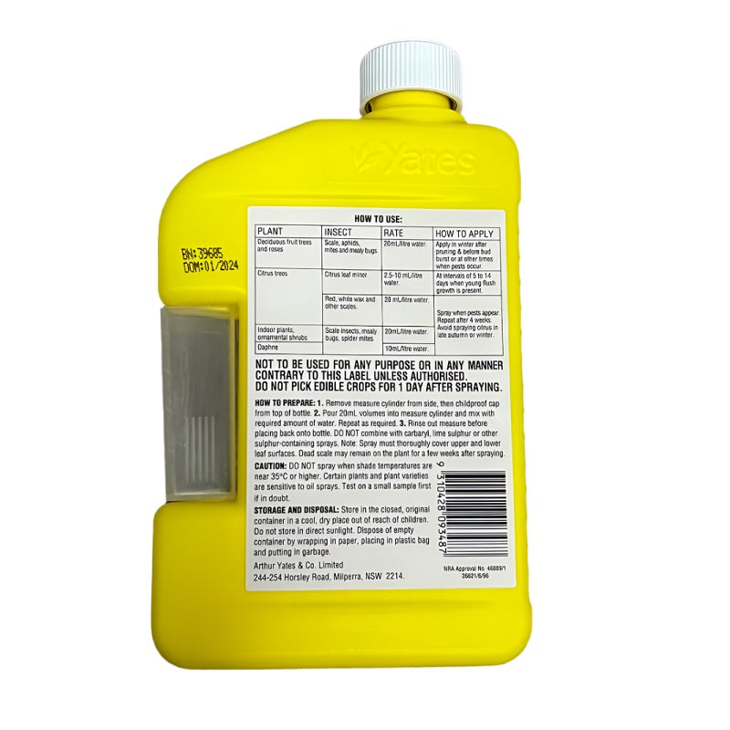 Yates White Oil Insecticide Concentrate 500mL-image-2